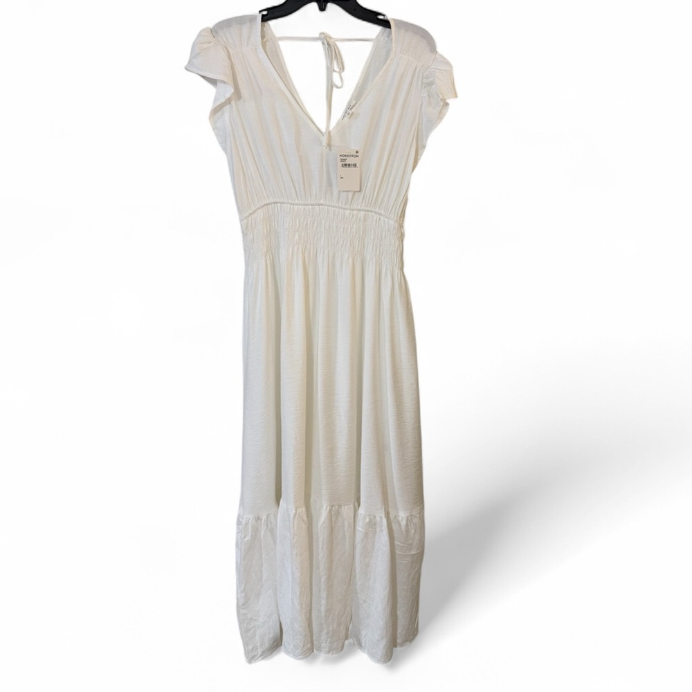August sky White Maxi Dress, NWT - Picture 2 of 6